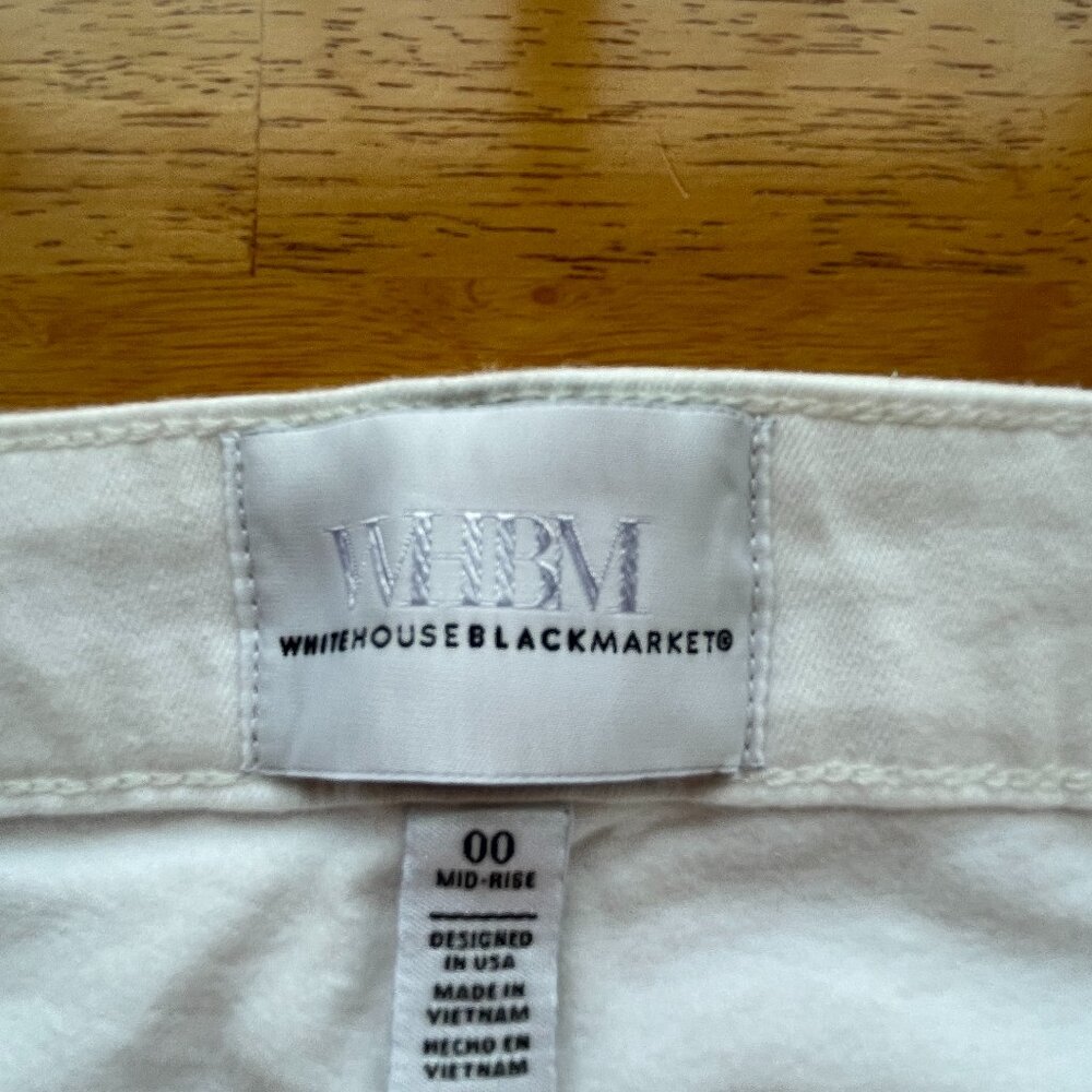 WHBM Womens White Jean 00 - Picture 7 of 9